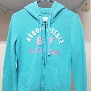 AEROPOSTALE Women's SCRIPT CREST FULL-ZIP HOODIE